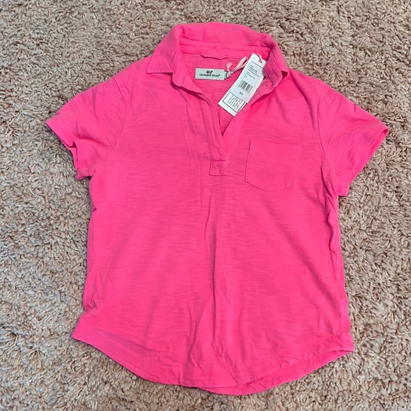 vineyard vines pink polo short sleeve - Picture 4 of 8